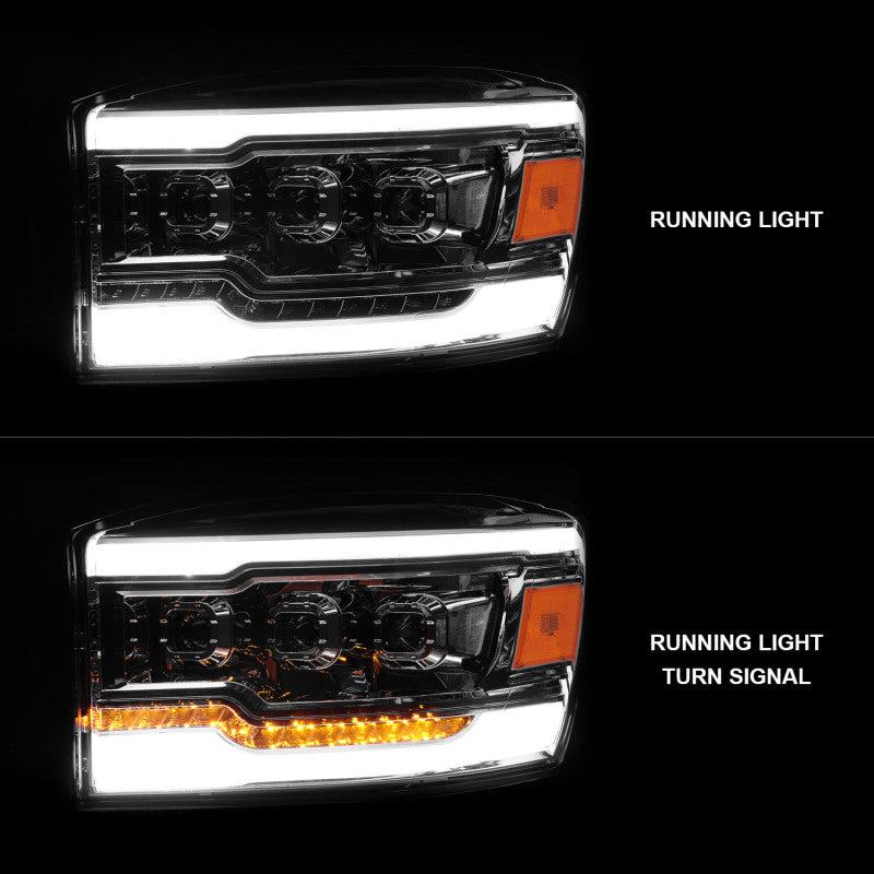 ANZO 06-08 Dodge RAM 1500/2500/3500 LED Projector Headlights w