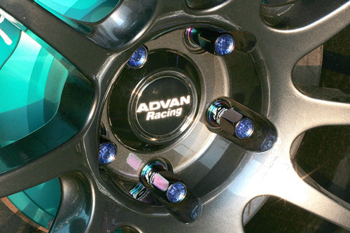 Project Kics Revo R40 Lug Nut Replacement Caps - Blue