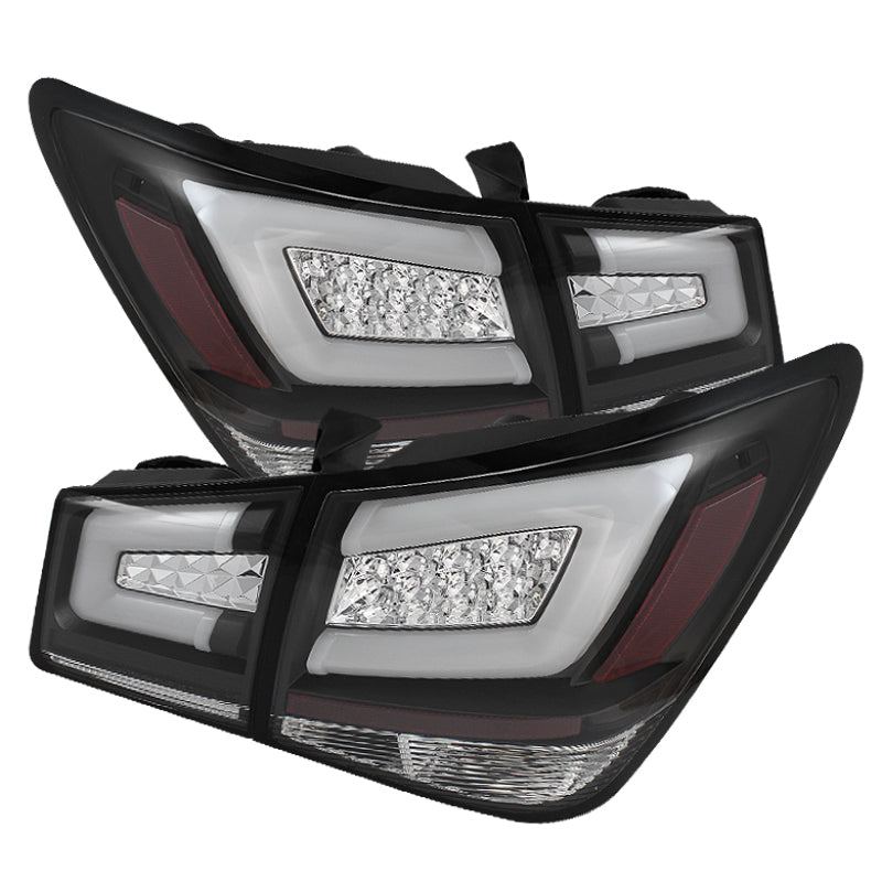 Spyder Chevy Cruze 2011-2014 Light Bar LED Tail Lights Black  ALT-YD-CCRZ11-LBLED-BK