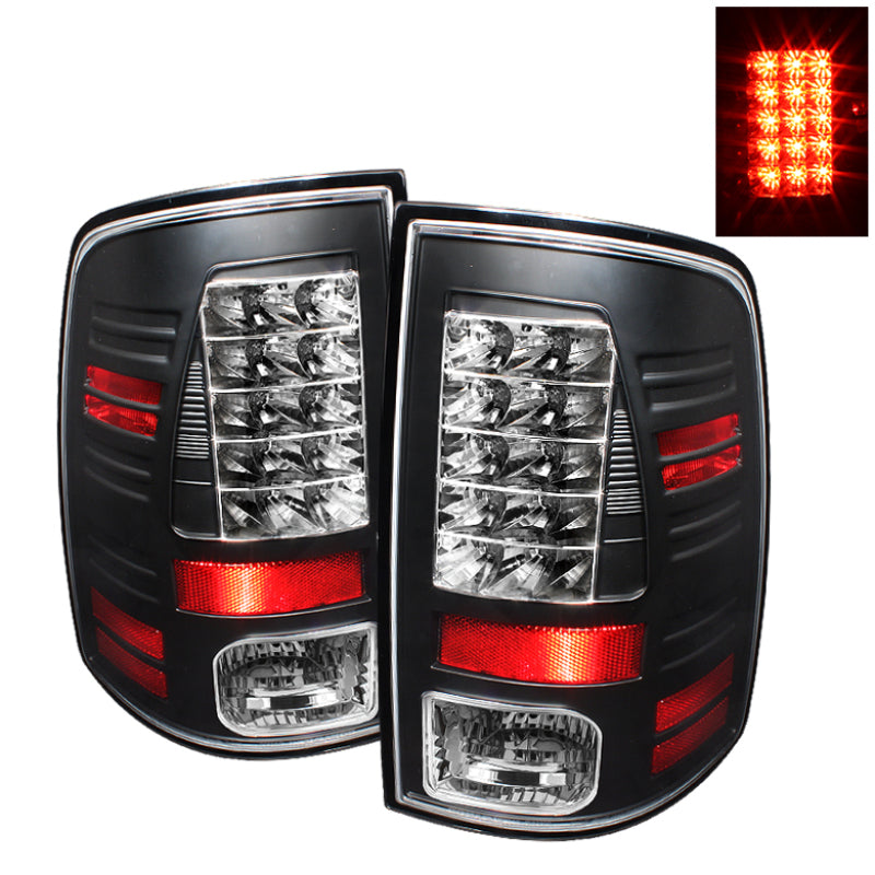 Spyder Dodge Ram 1500 09-14 10-14 LED Tail Lights Incandescent only - Blk  ALT-YD-DRAM09-LED-BK