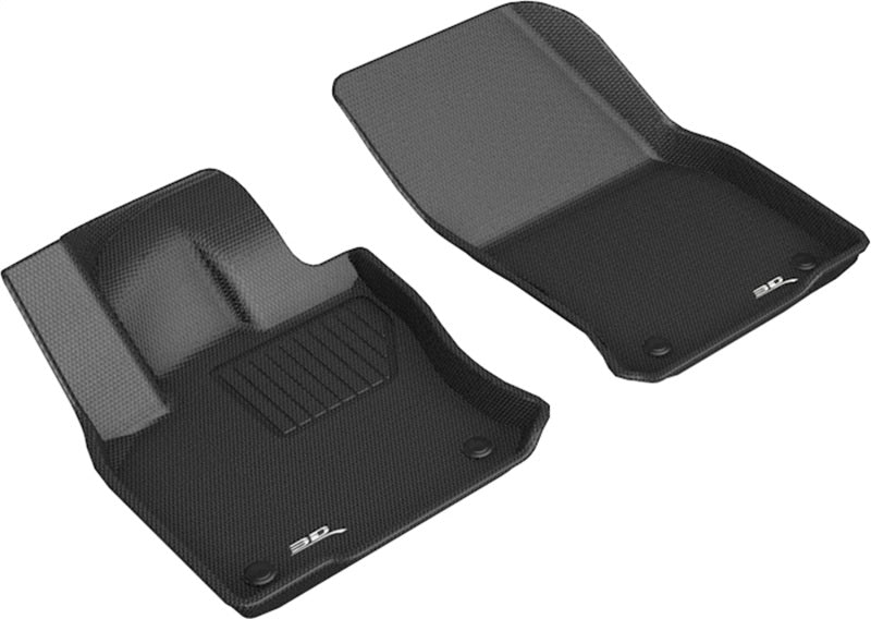 3D MAXpider 18-21 Volkswagen Tiguan 1st Row Kagu Floor Mat - Black-dsg-performance-canada