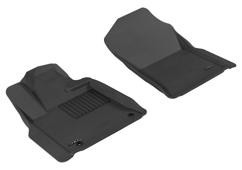 3D MAXpider 2007-2011 Toyota Tundra Reg/DBL Cab/Crewmax Kagu 1st Row Floormat - Black-dsg-performance-canada