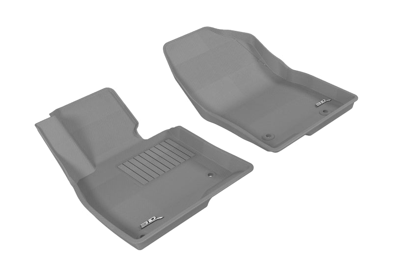 3D MAXpider 2014-2019 Mazda Mazda3/Mazda6 Kagu 1st Row Floormat - Gray-dsg-performance-canada