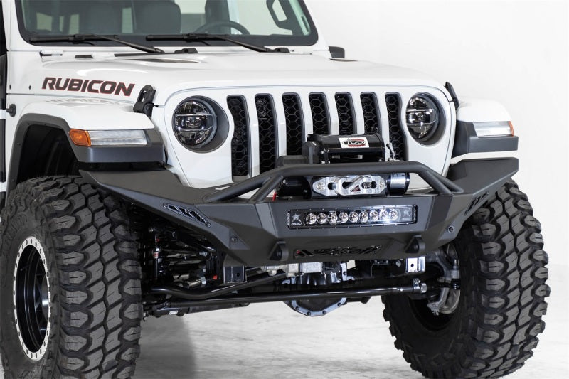 Addictive Desert Designs 2020 Jeep Gladiator JT Stealth Fighter Front Bump w/ Top Hoop & Winch Mount-dsg-performance-canada