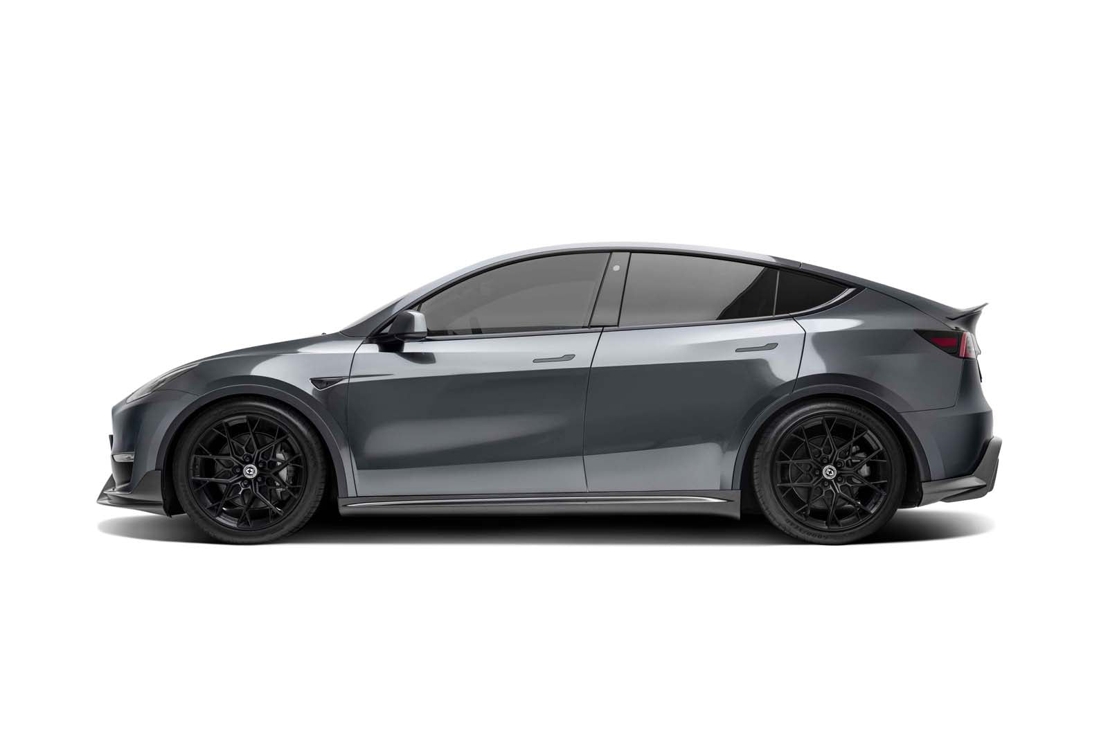 Seuils de porte avant Tesla Model Y - look carbone —