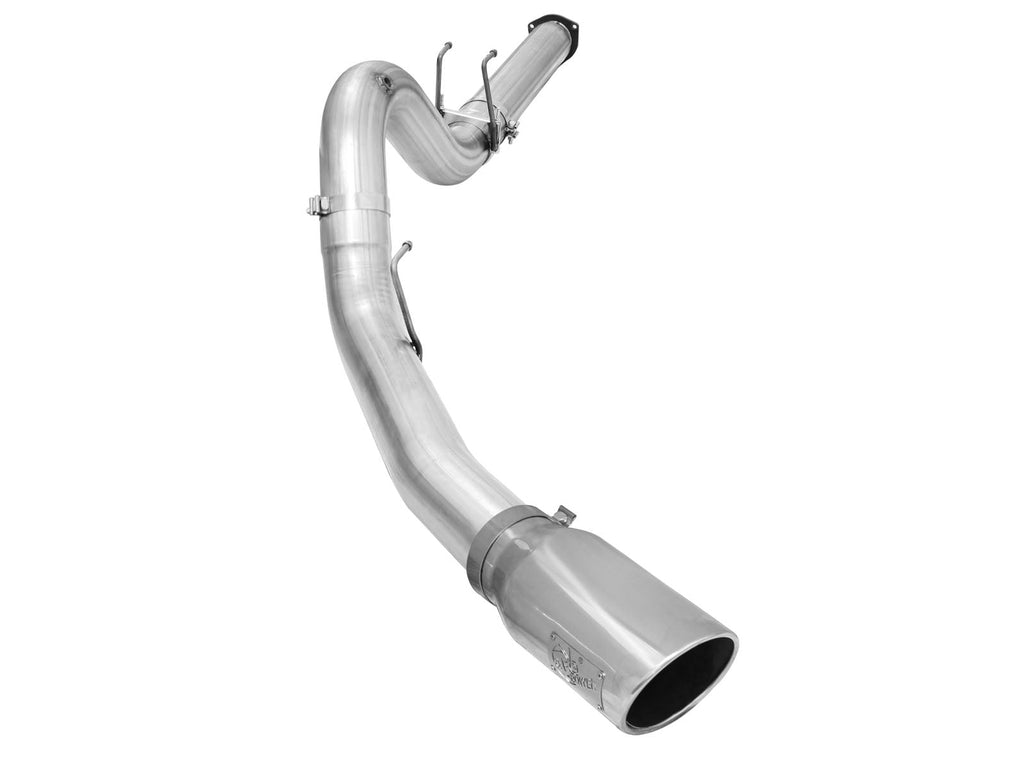 aFe Atlas Exhausts 5in DPF-Back Aluminized Steel Exhaust 2015 Ford Diesel V8 6.7L (td) Polished Tip-dsg-performance-canada