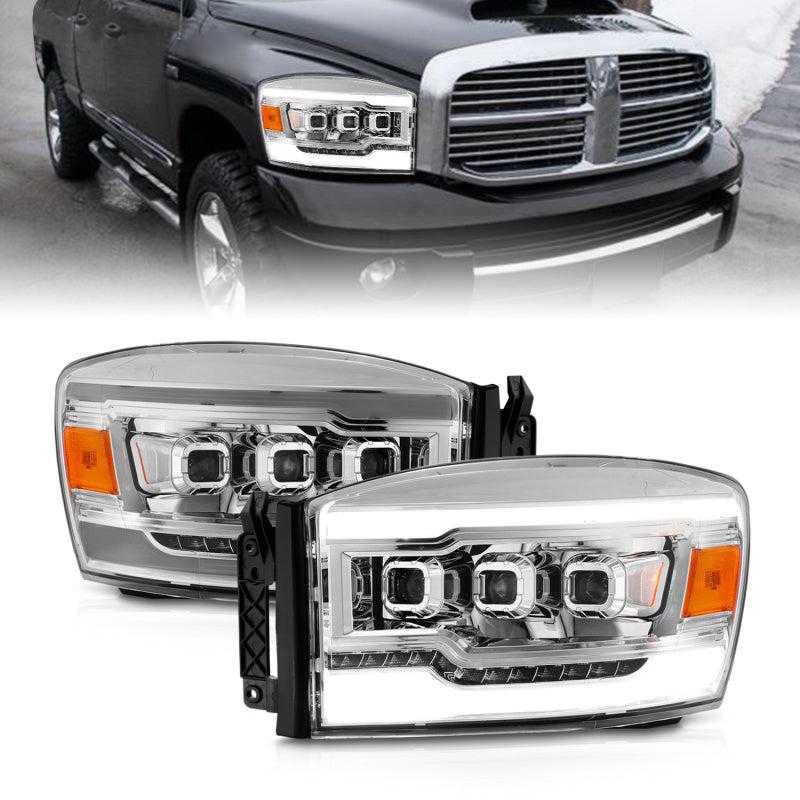 ANZO 06-08 Dodge RAM 1500/2500/3500 LED Projector Headlights w