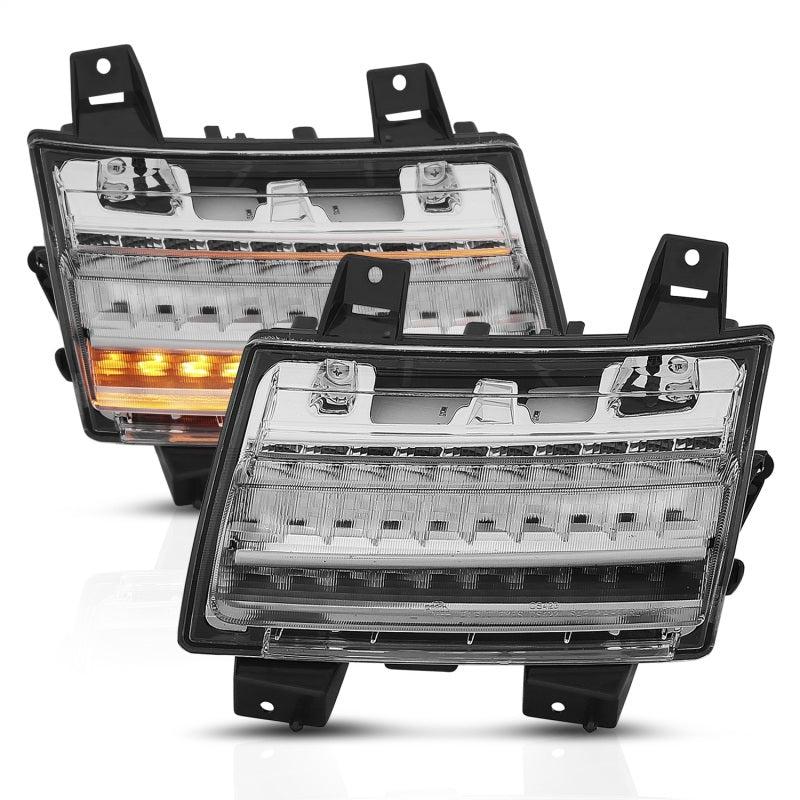 ANZO 18-19 Jeep Wrangler JL LED Chrome Clear w/ Sequential Signal-dsg-performance-canada