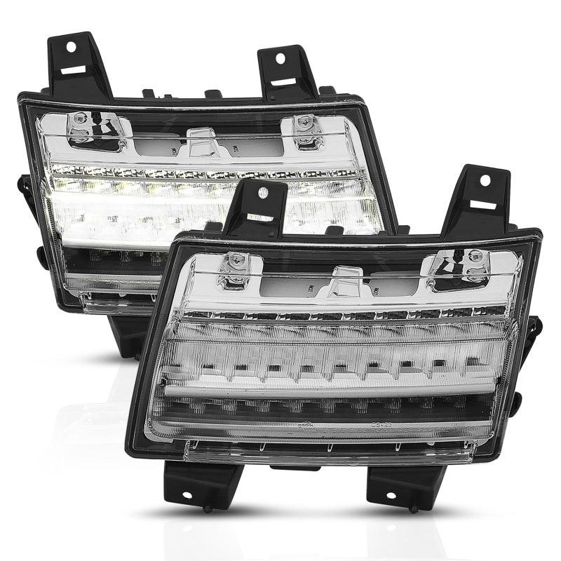 ANZO 18-19 Jeep Wrangler JL LED Chrome Clear w/ Sequential Signal-dsg-performance-canada