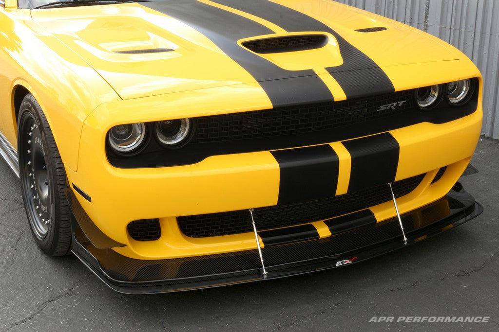 APR Performance Carbon Fiber APR Lip Front Wind Splitter with Rods for Dodge Challenger Hellcat 2015 - 2019-dsg-performance-canada