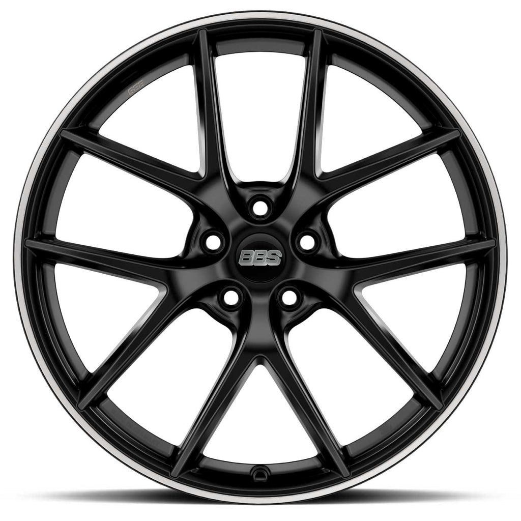 BBS CI-R 19x9.5 5x120 ET40 Satin Black Polished Rim Protector