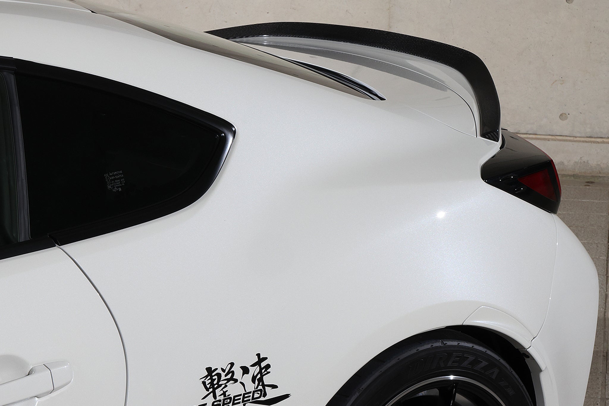 Charge Speed JDM Weave Carbon Rear Lip Spoiler for Subaru BR-Z ZD8 