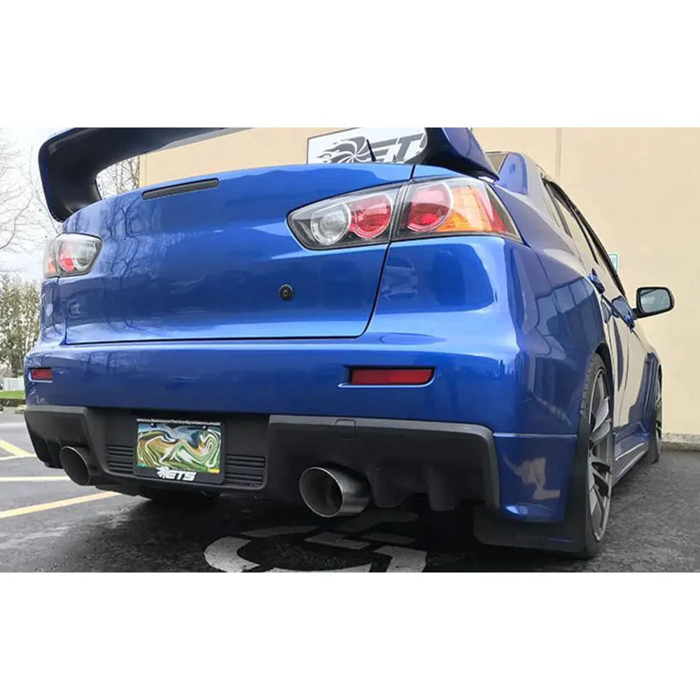 ETS 08-16 Mitsubishi Evo X V3 Dual Muffler Rear Section-dsg-performance-canada