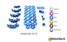 Load image into Gallery viewer, Honda Civic (2012-2015) Titanium Ti Dress Up Bolts Engine Bay Kit-dsg-performance-canada