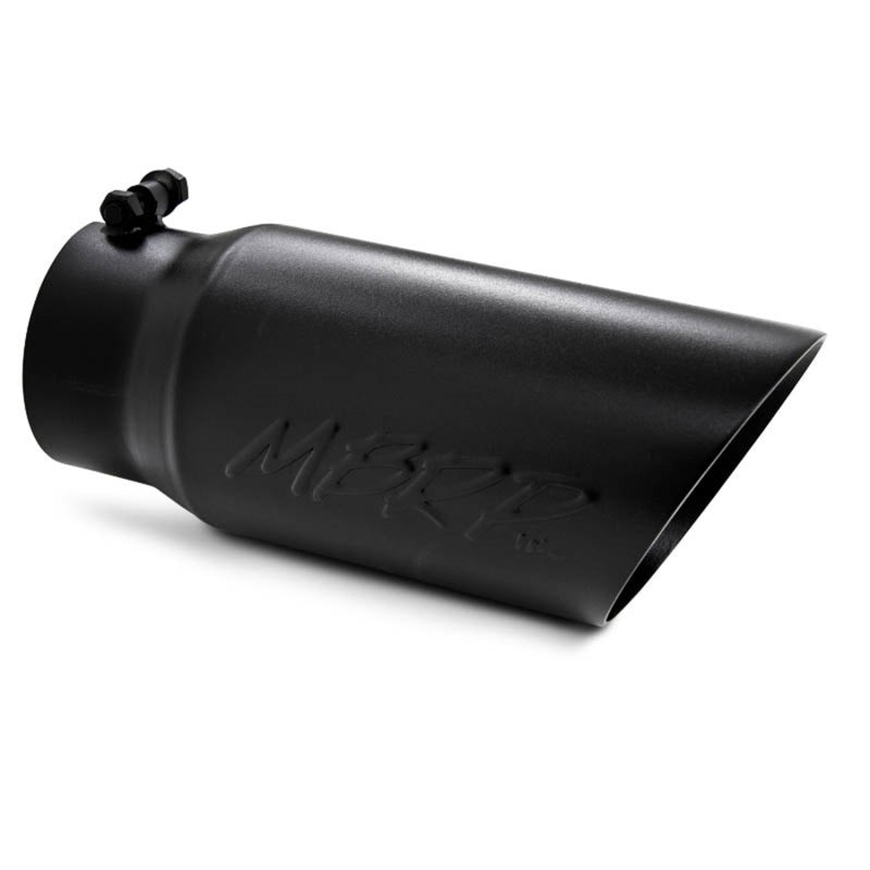 MBRP Universal Tip 5 O.D. Dual Wall Angled 4 inlet 12 length - Black Finish-dsg-performance-canada