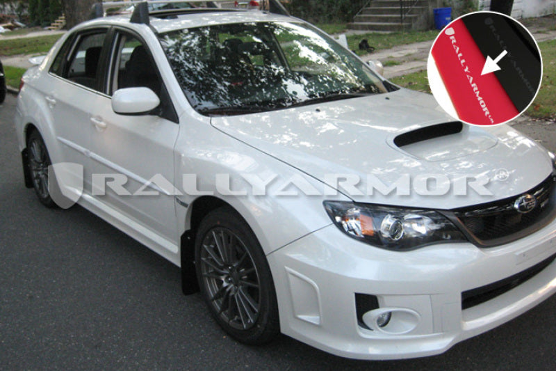 Rally Armor 11+ STI/WRX Sedan Only UR Red Mud Flap w/ White Logo-dsg-performance-canada