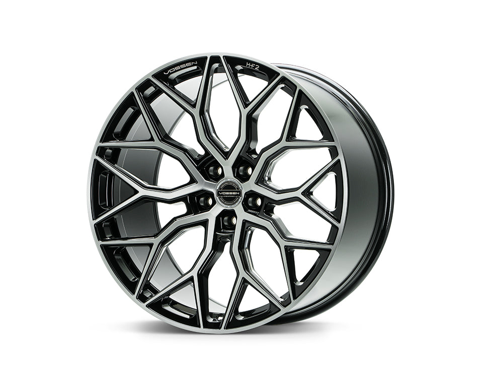 Vossen HF-2 19x8.5 / 5x112 / ET30 / Flat Face / 66.5 - Brushed Gloss Black-dsg-performance-canada