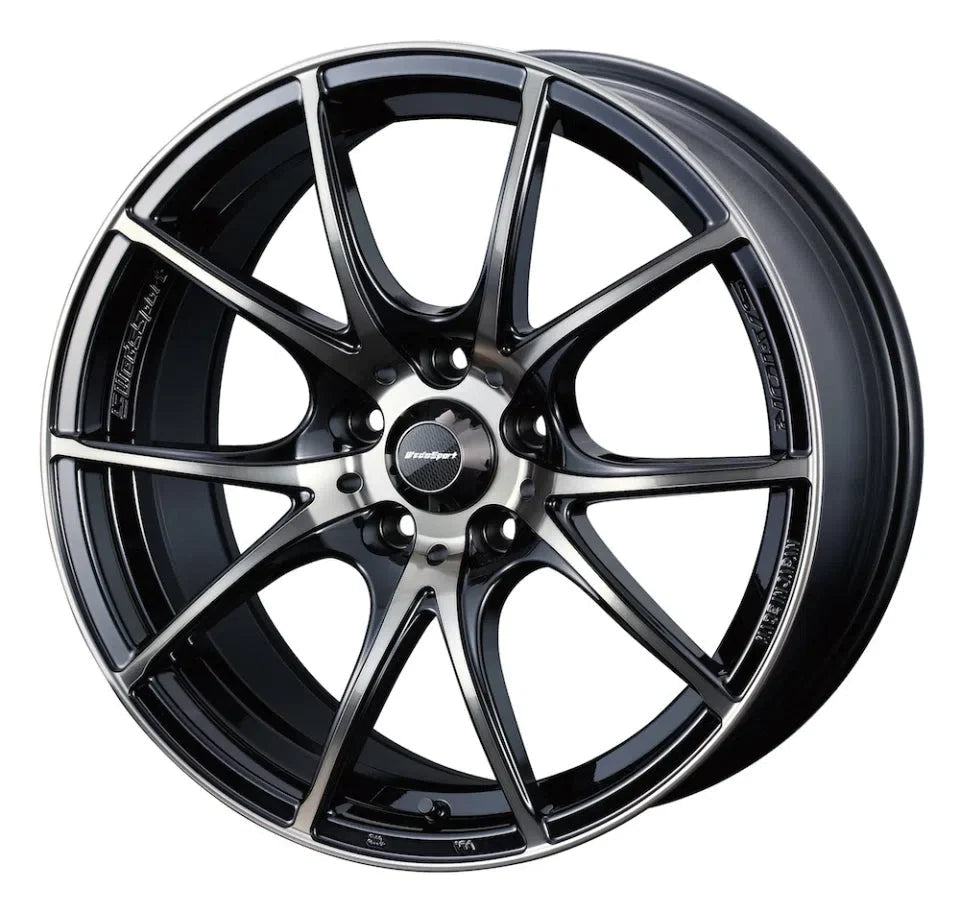 WedsSport SA-10R Wheel - 17x7 / 4x100 / +43mm Offset - Zebra Black